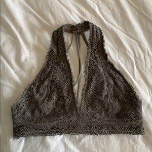 Grey Lace Bralette